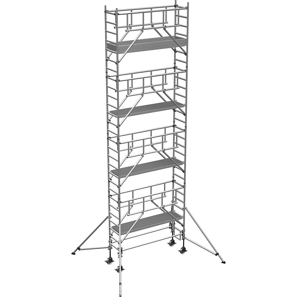 S-PLUS mobile access tower – ZARGES, platform 1.80 x 0.60 m, working height 9.25 m-6