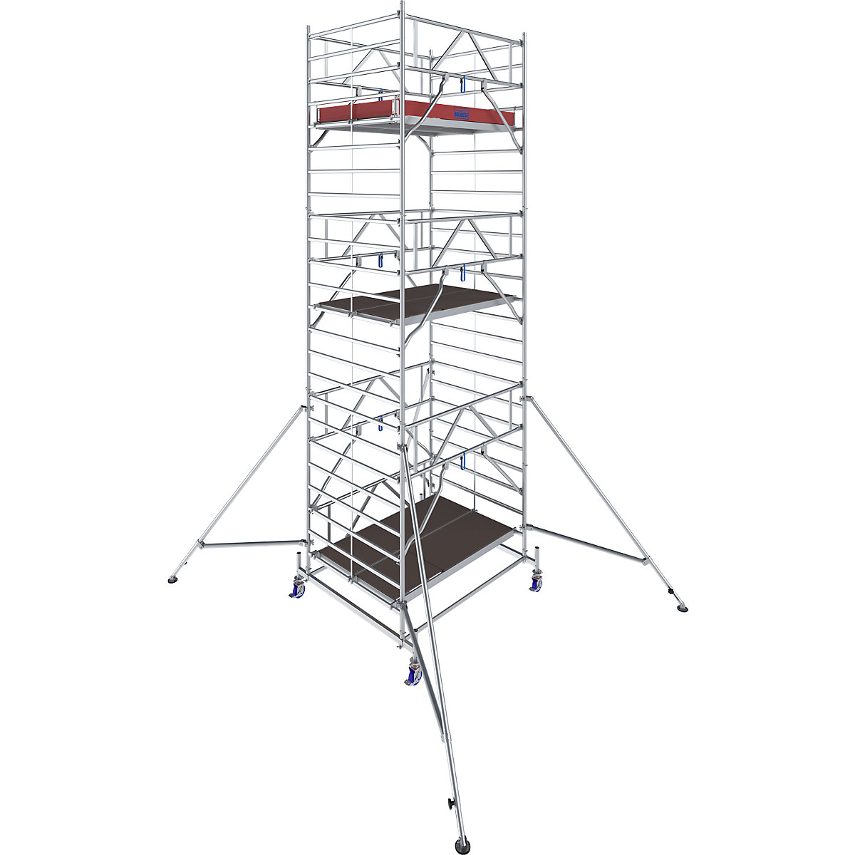 STABILO Series 50 mobile access tower – KRAUSE, platform length 2 m, working height 7.40 m-12