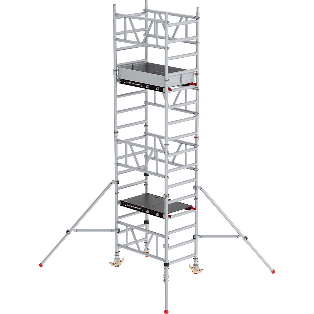Standard MiTOWER quick assembly mobile access tower – Altrex, Fiber-Deck® platform, LxW 1200 x 750 mm, working height 5 m-23
