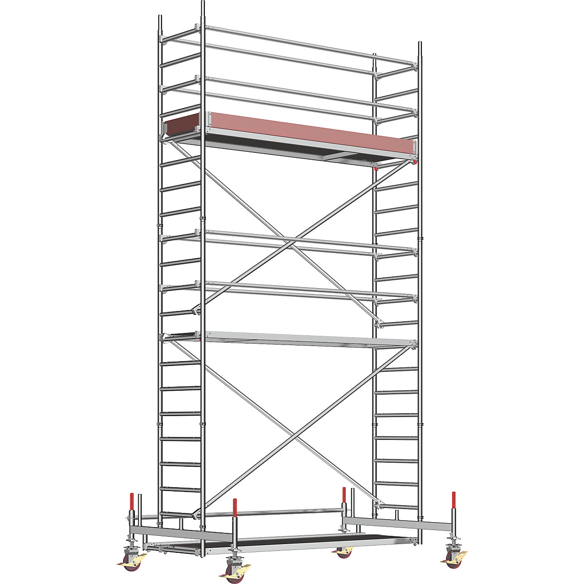 Universal mobile access tower – Layher, standard model, scaffolding height 5.58 m-8