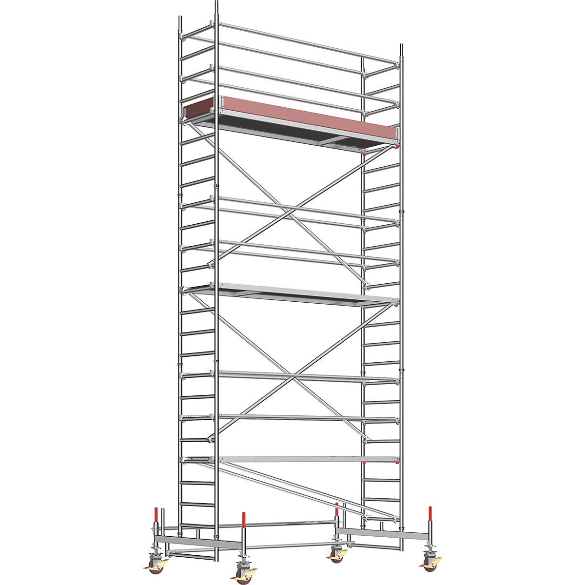 Universal mobile access tower – Layher, standard model, scaffolding height 6.58 m-10