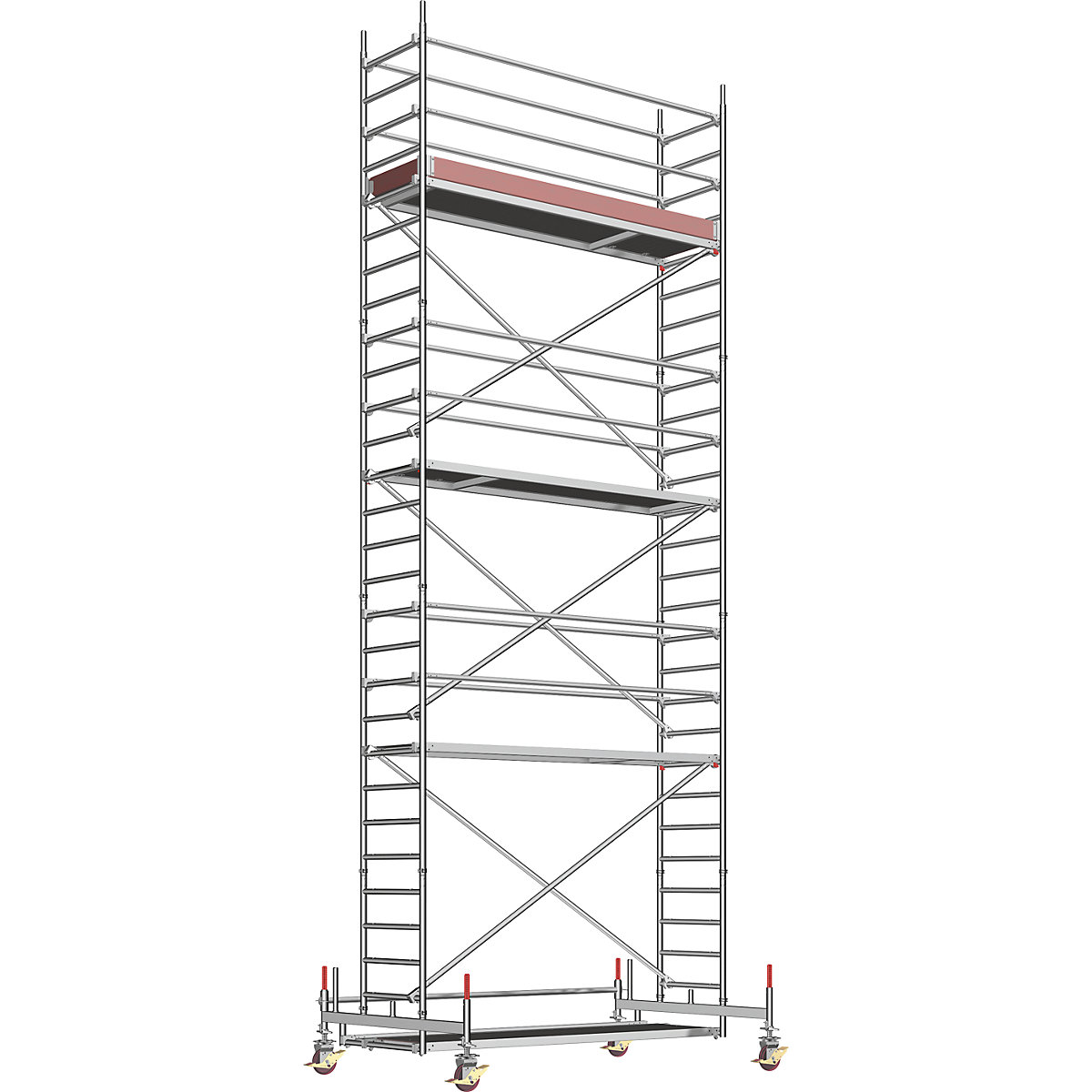 Universal mobile access tower – Layher, standard model, scaffolding height 7.58 m-7