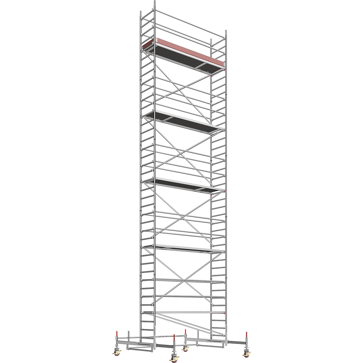 Universal mobile access tower – Layher, standard model, scaffolding height 10.61 m-5