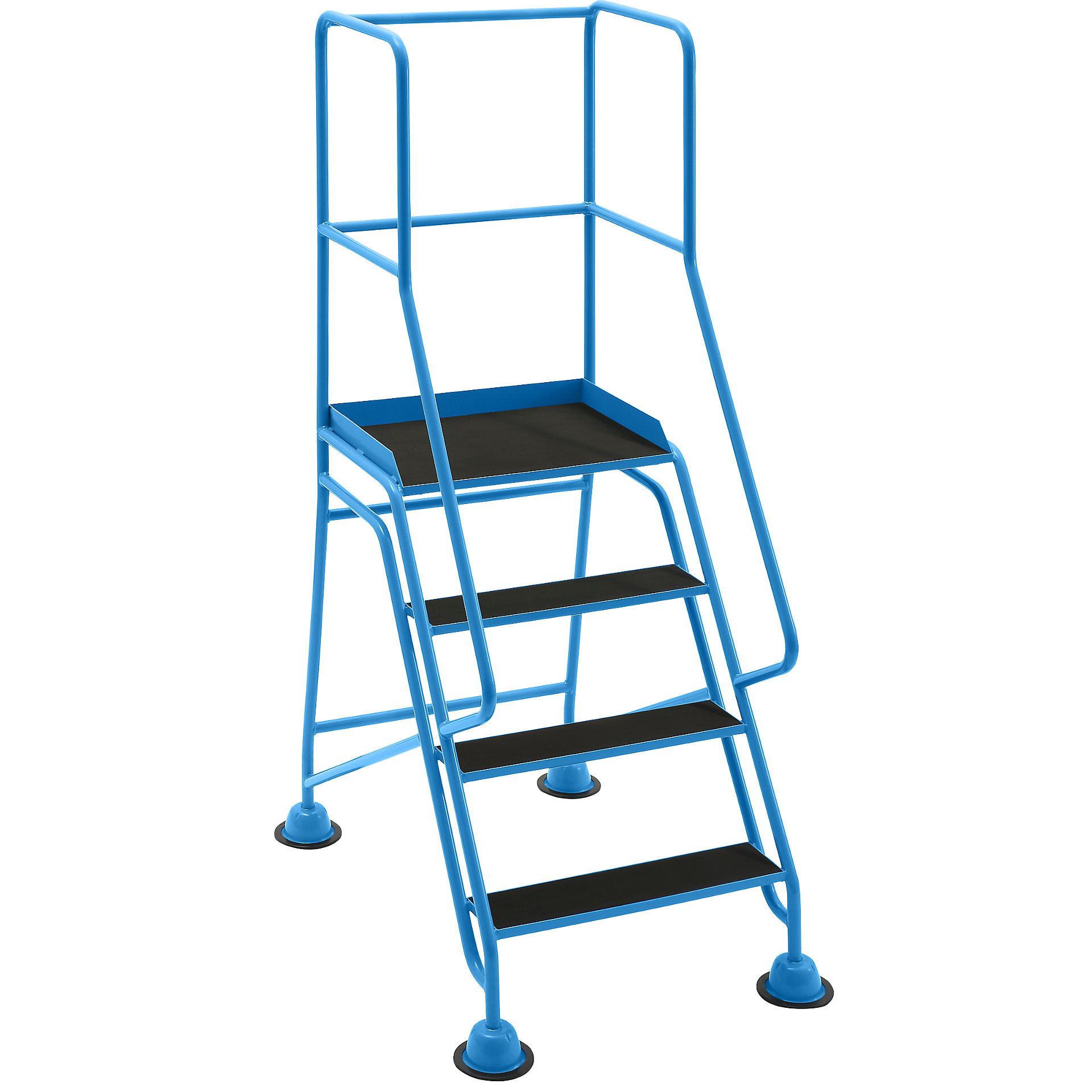 EUROKRAFTpro Mobile safety steps platform and steps with ribbed