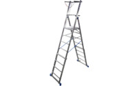 Telescopic mobile safety steps