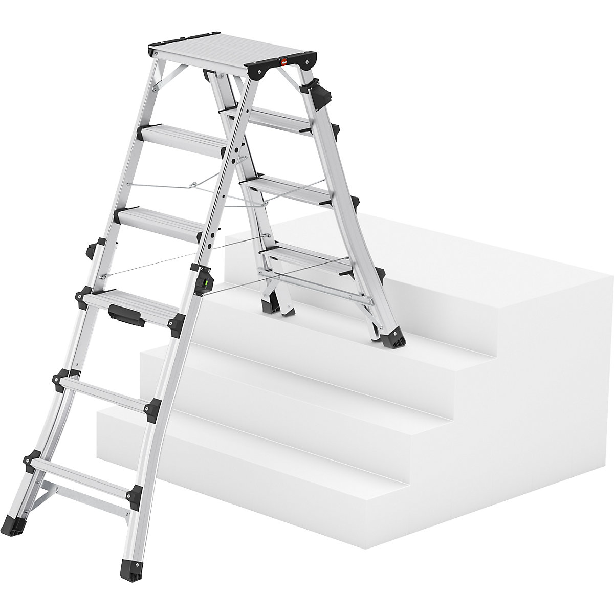 D100 TL telescopic folding ladder – Hailo (Product illustration 4)-3