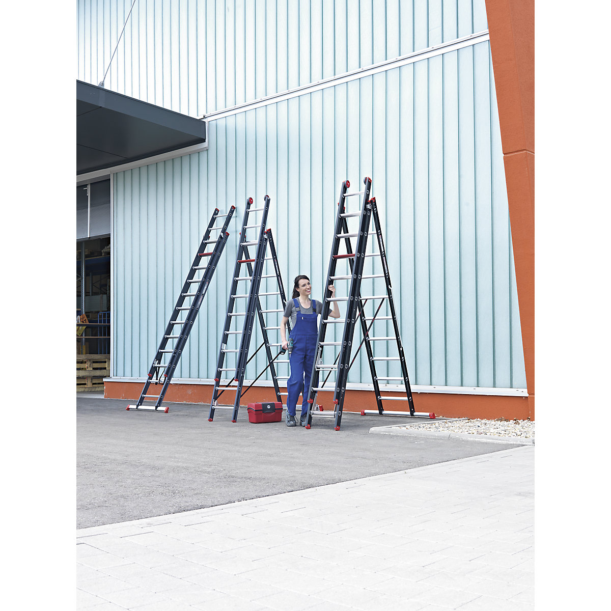 Multi-purpose ladder, aluminium coated – Altrex (Product illustration 3)-2