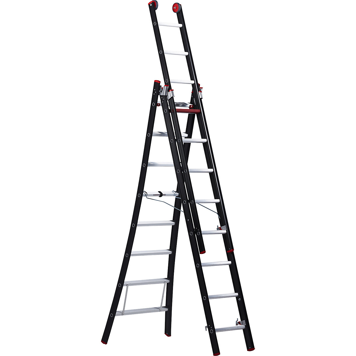 Altrex NEVADA purpose ladder: 3-part, black | KAISER+KRAFT