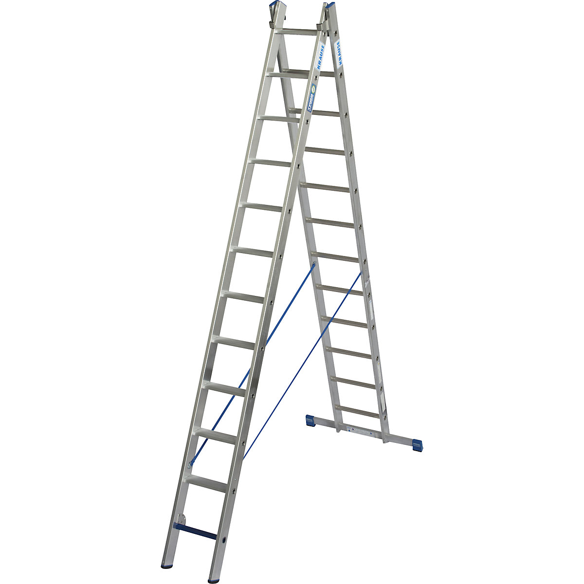 KRAUSE – STABILO + S professional multi-purpose ladder, 2 parts, step-rung combination, 2 x 12 steps/rungs