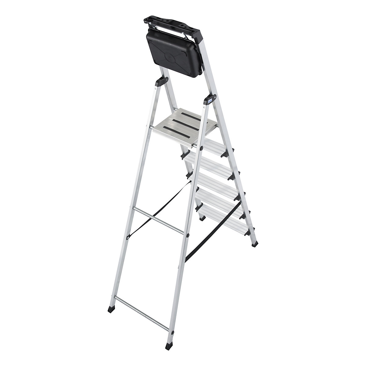 KRAUSE – Aluminium step ladder, with a MultiGrip system, 6 steps