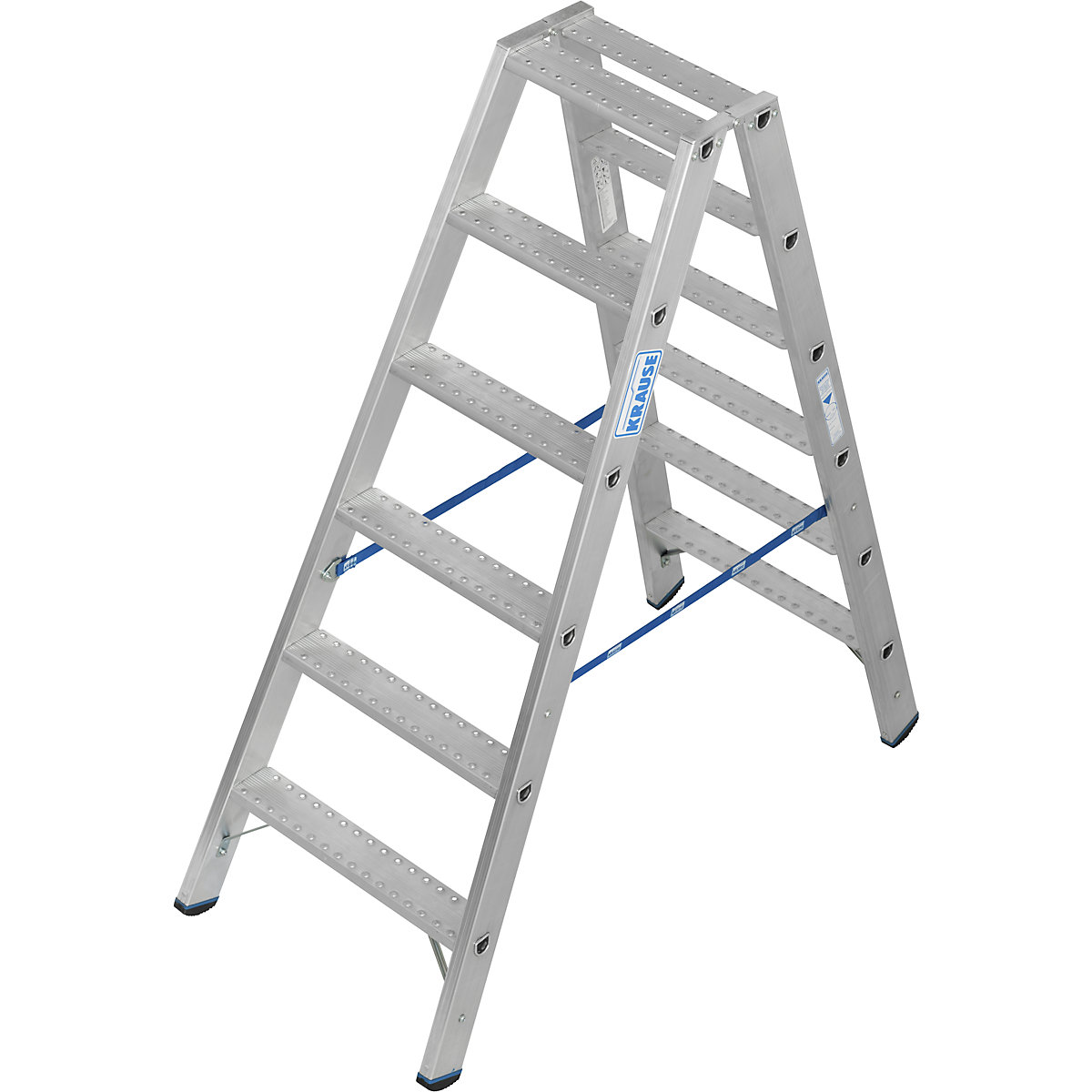 Aluminium stepladder, with R13 anti-slip properties – KRAUSE, double sided access, 2x6 steps-5