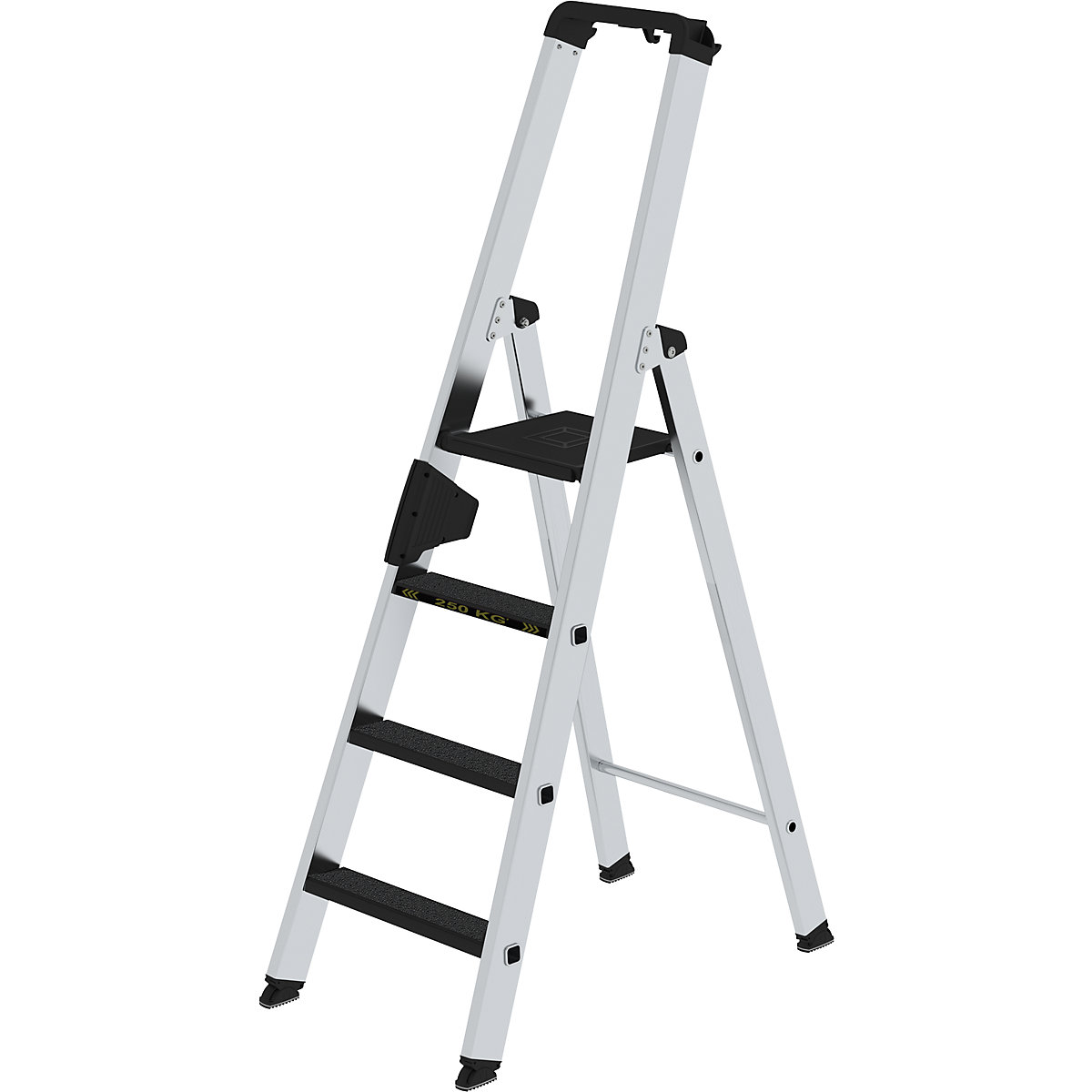 CLIP-STEP step ladder – MUNK, single sided access, slip resistant R13, durable, 4 steps-9