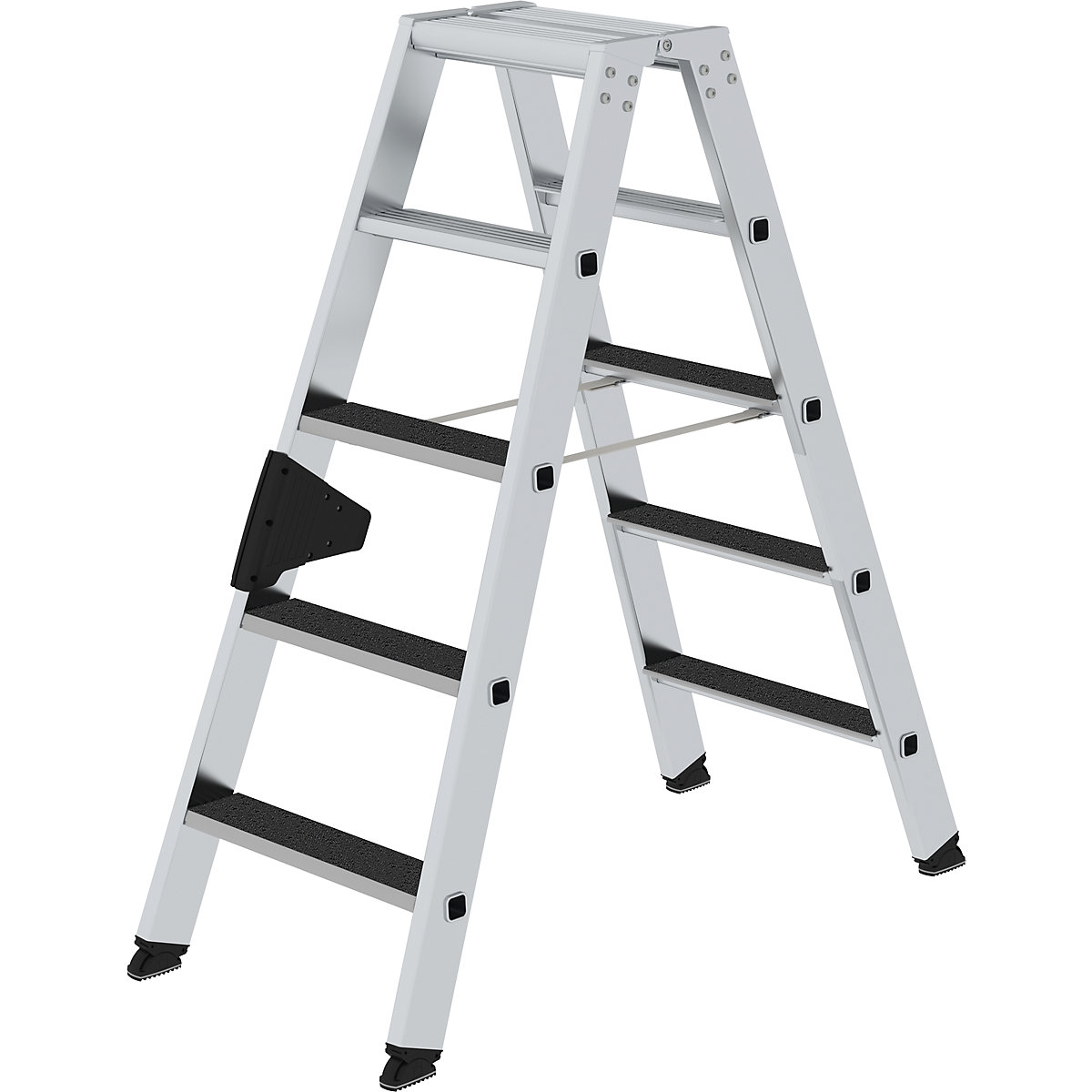 CLIP-STEP step ladder – MUNK, double sided access, slip resistant R13, 2 x 5 steps-9