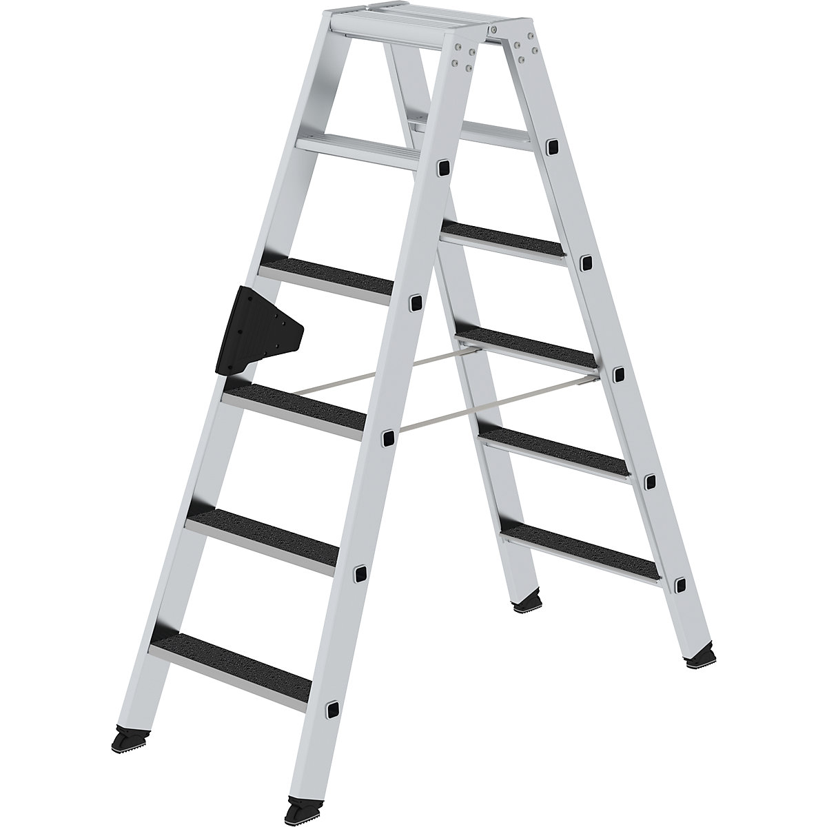 CLIP-STEP step ladder – MUNK, double sided access, slip resistant R13, 2 x 6 steps-8