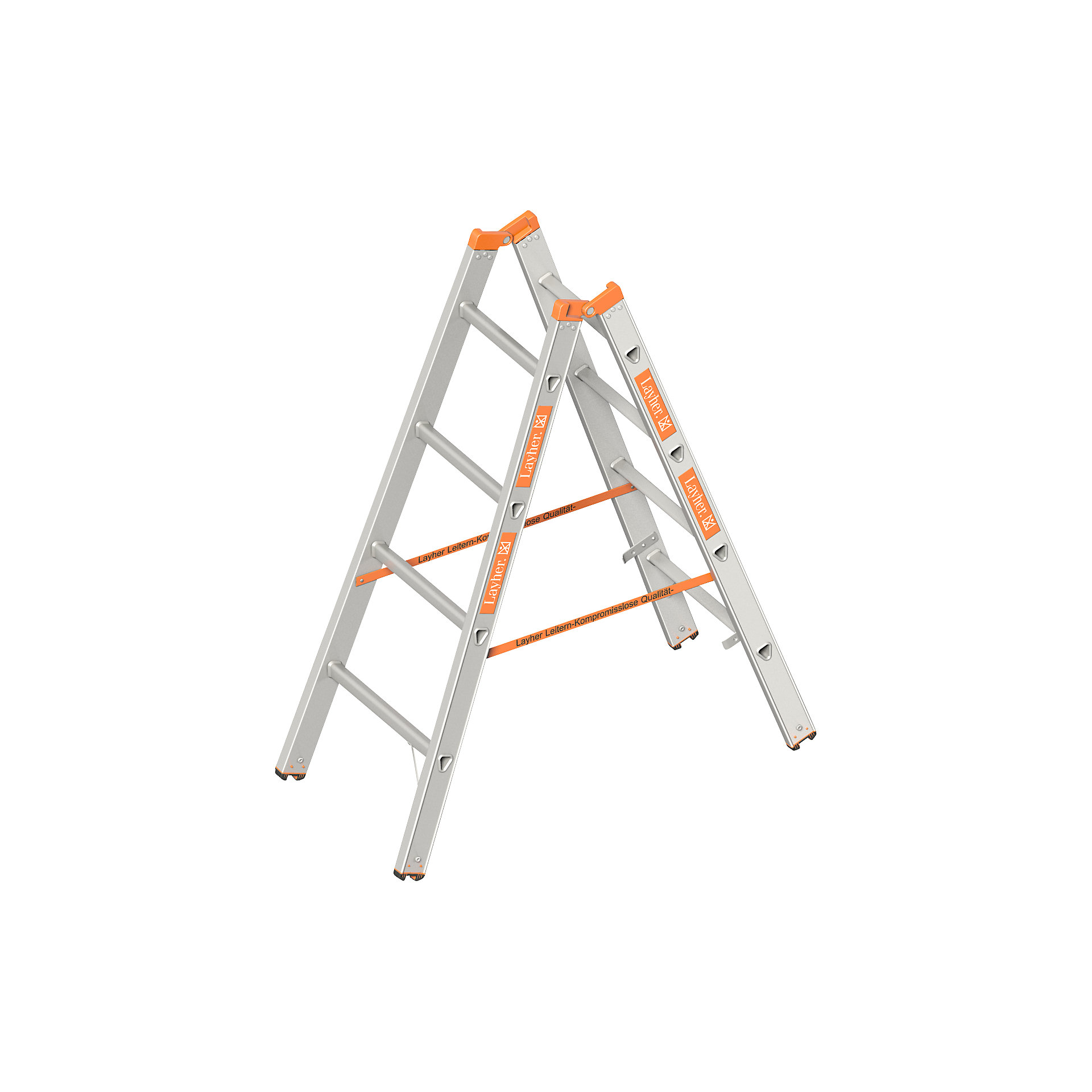 Double sided rung ladder Layher: double sided access kaiserkraft