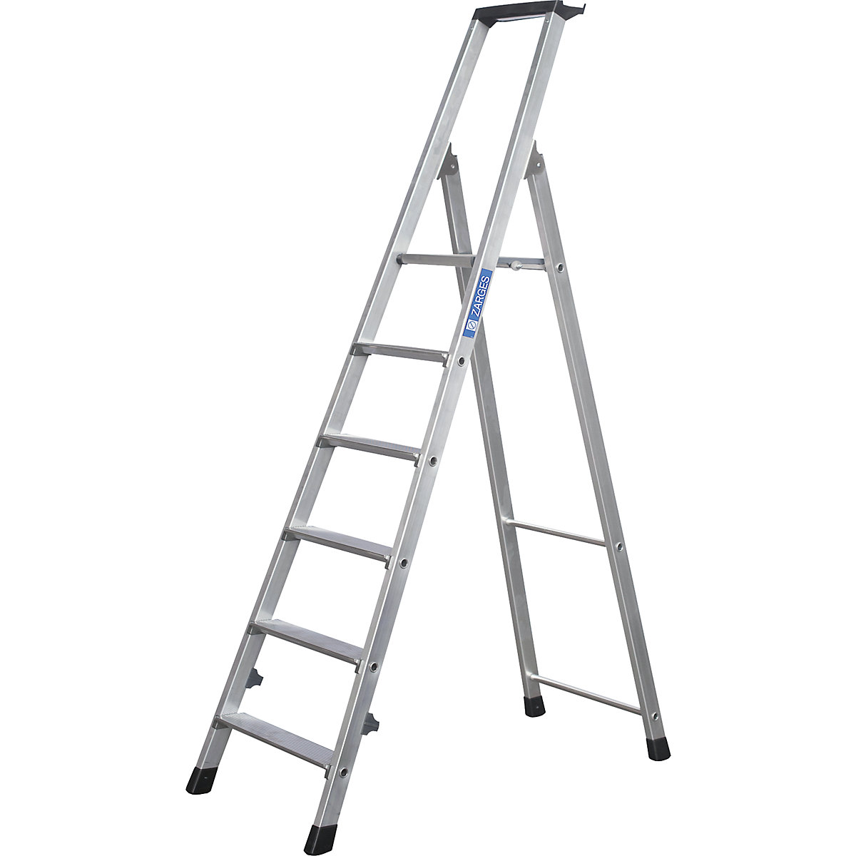 Folding step ladder, single sided access – ZARGES (Product illustration 6)-5
