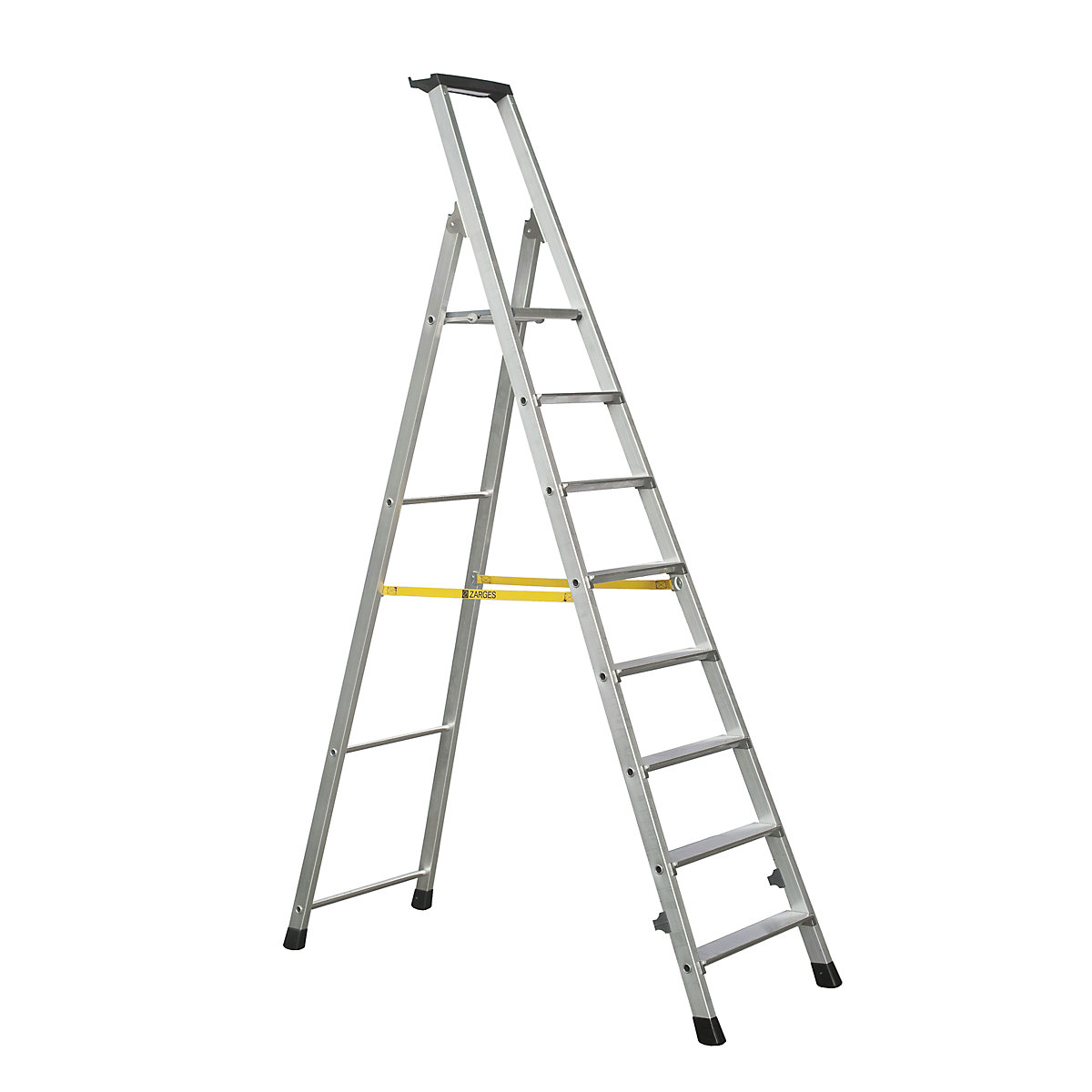 Folding step ladder, single sided access – ZARGES
