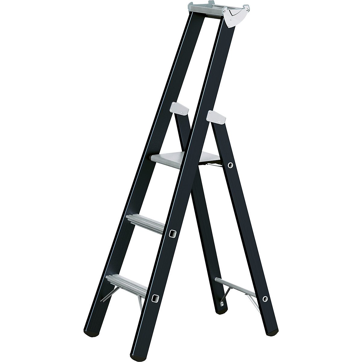 Heavy duty step ladder ZARGES single sided kaiserkraft