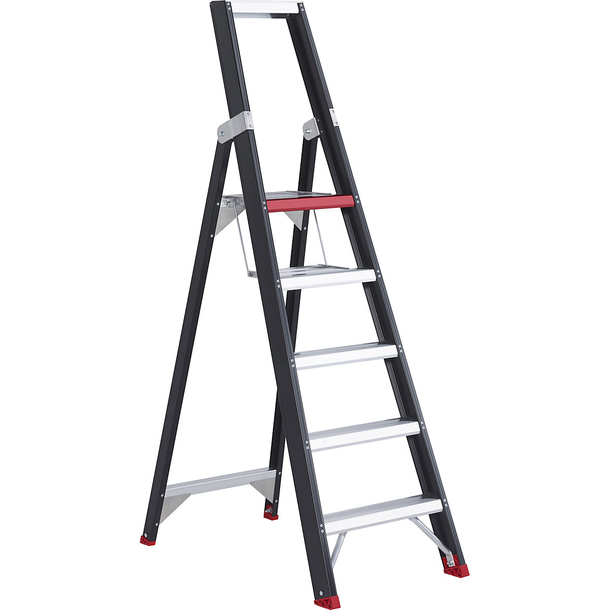 Safety step ladder – Altrex, single sided access, 5 steps incl. platform-11