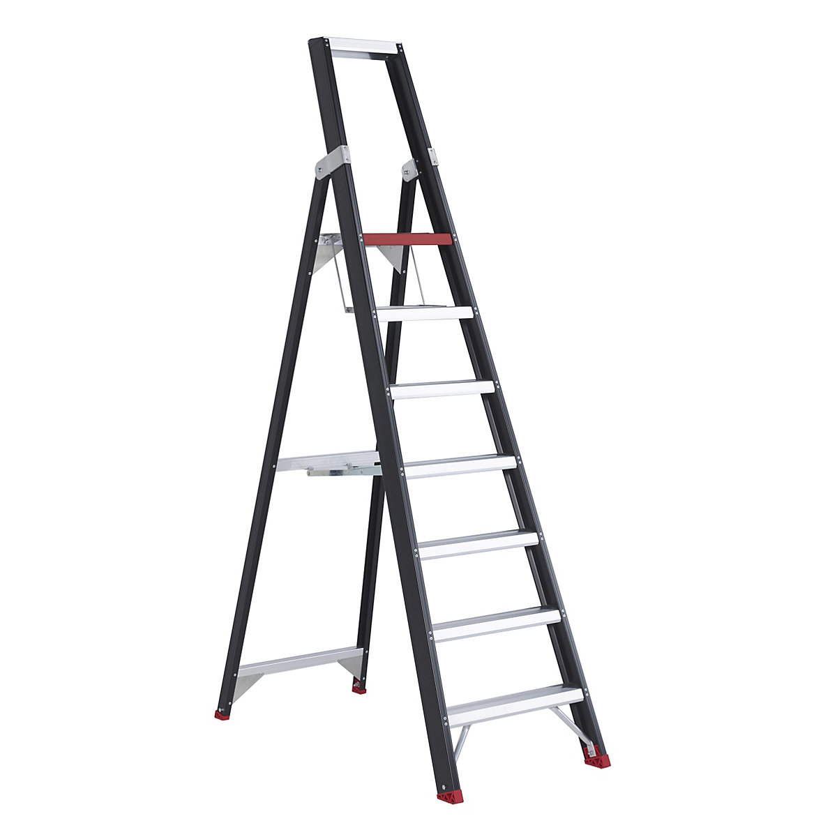 Safety step ladder – Altrex, single sided access, 7 steps incl. platform-8
