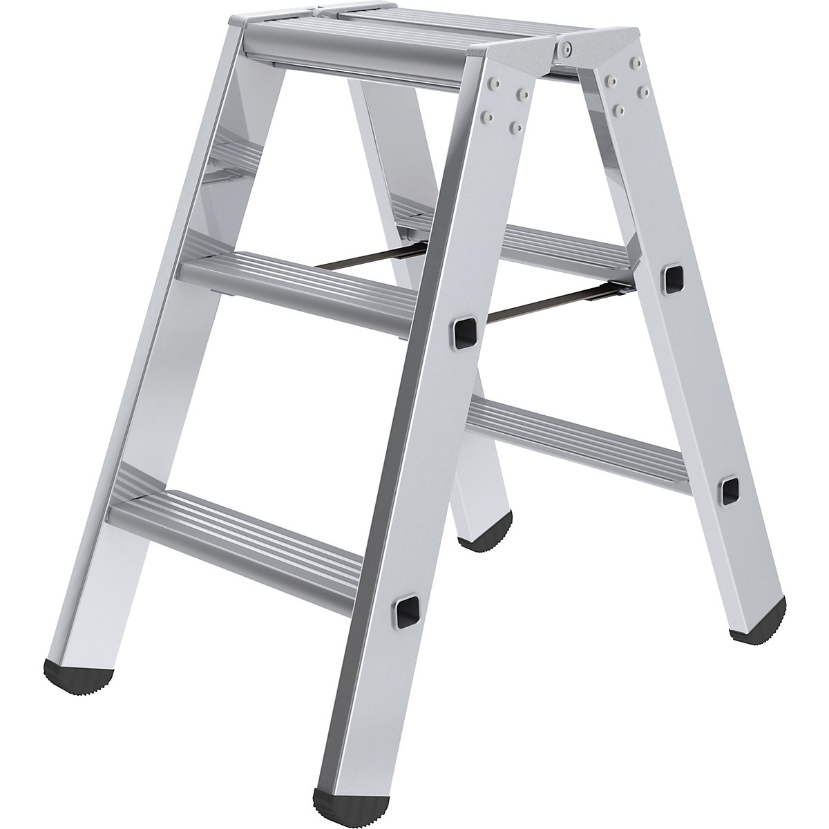 Step ladder, double sided – eurokraft pro