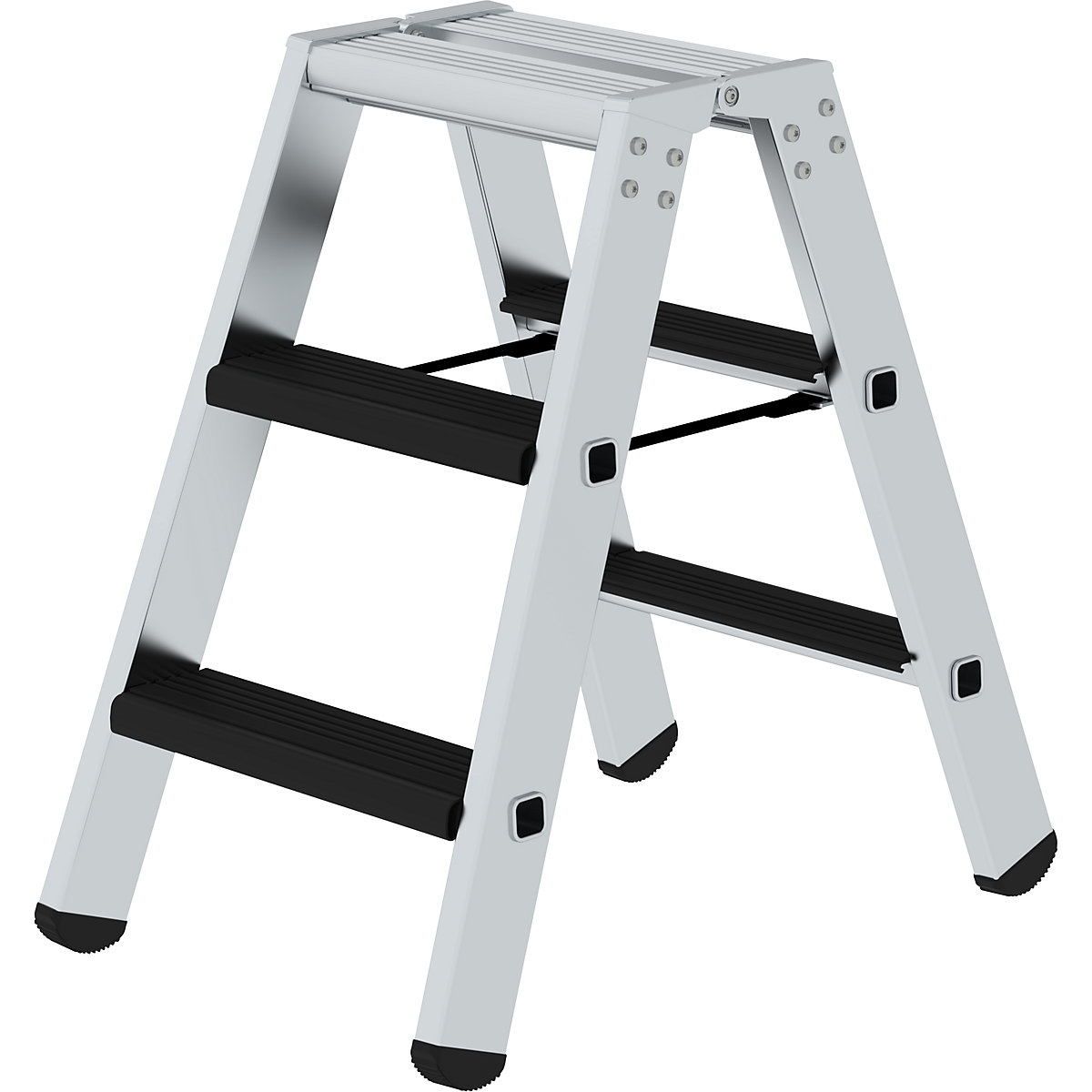 Step ladder, double sided - eurokraft pro