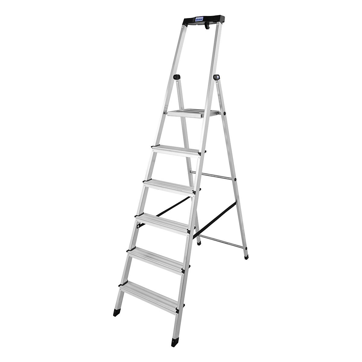 Step ladder – KRAUSE, with safety platform and non-slip strips, 6 steps-11