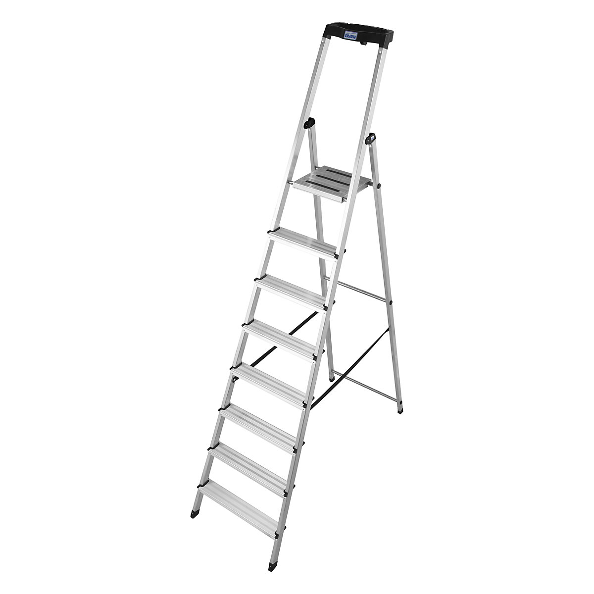 Step ladder – KRAUSE, with safety platform and non-slip strips, 8 steps-12