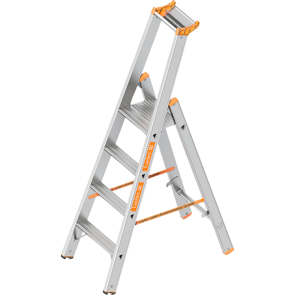 Step ladder – Layher, single sided access, 4 steps incl. platform-6