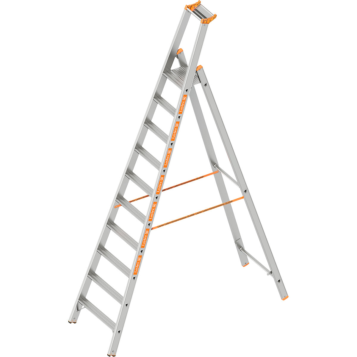 Step ladder – Layher, single sided access, 10 steps incl. platform-3