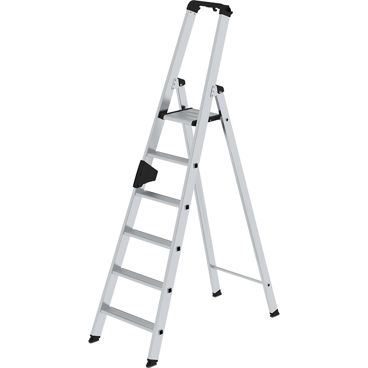 Step ladder, single sided – MUNK, comfort model with ergo pad®, 6 steps-10