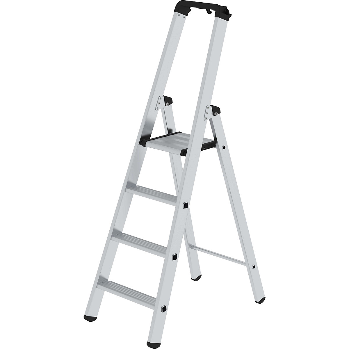 EUROKRAFTpro – Step ladder, single sided, standard model, 4 steps