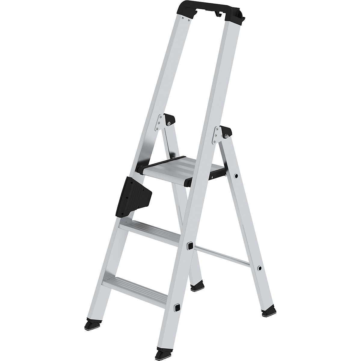Step ladder, single sided – MUNK, comfort model with ergo pad®, 3 steps-9