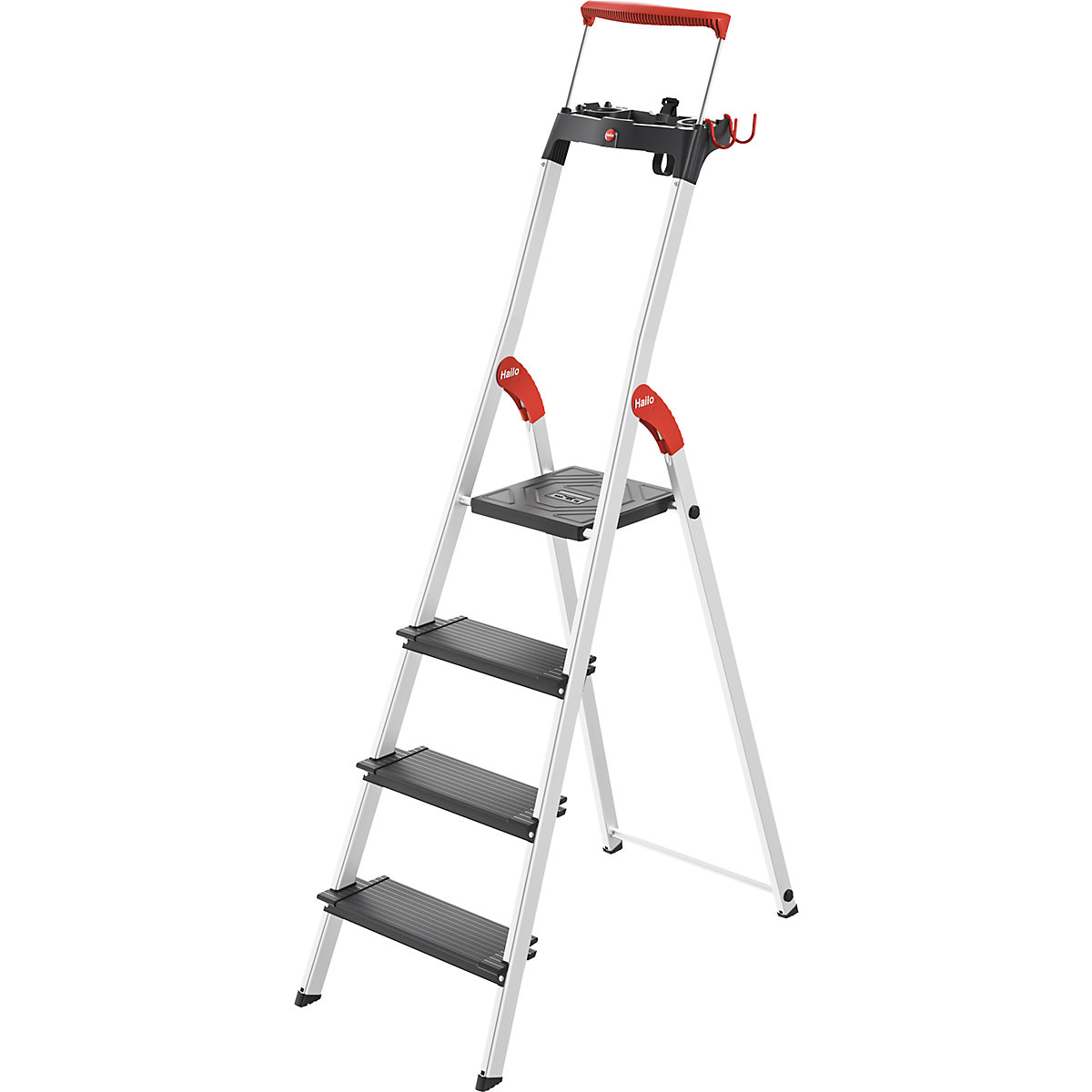 TopLine L100 safety ladder – Hailo, max. load up to 150 kg, 4 steps-8