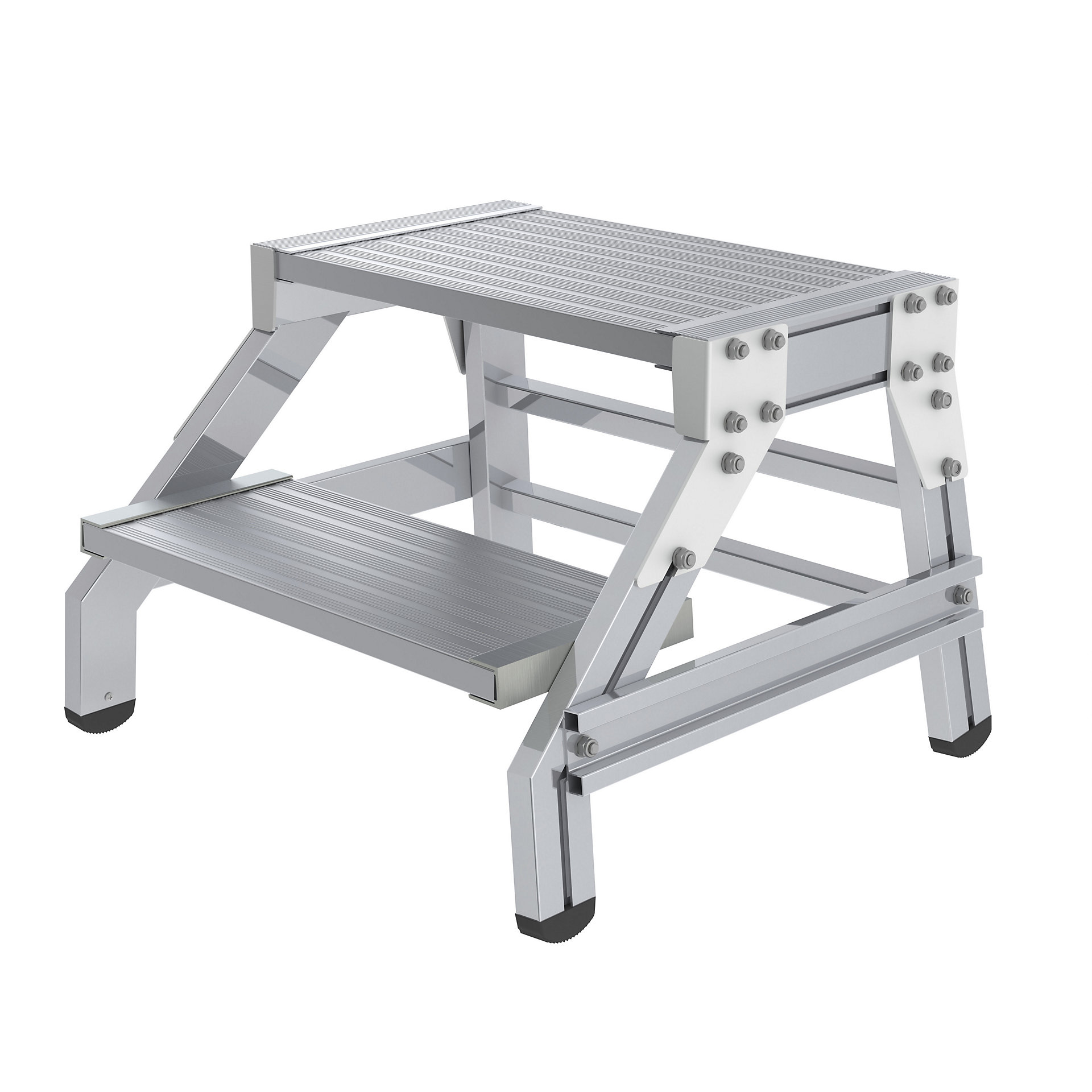 Heavy duty machine steps – eurokraft pro: STANDARD, max. load 300 kg ...