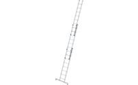 Height adjustable lean-to ladder
