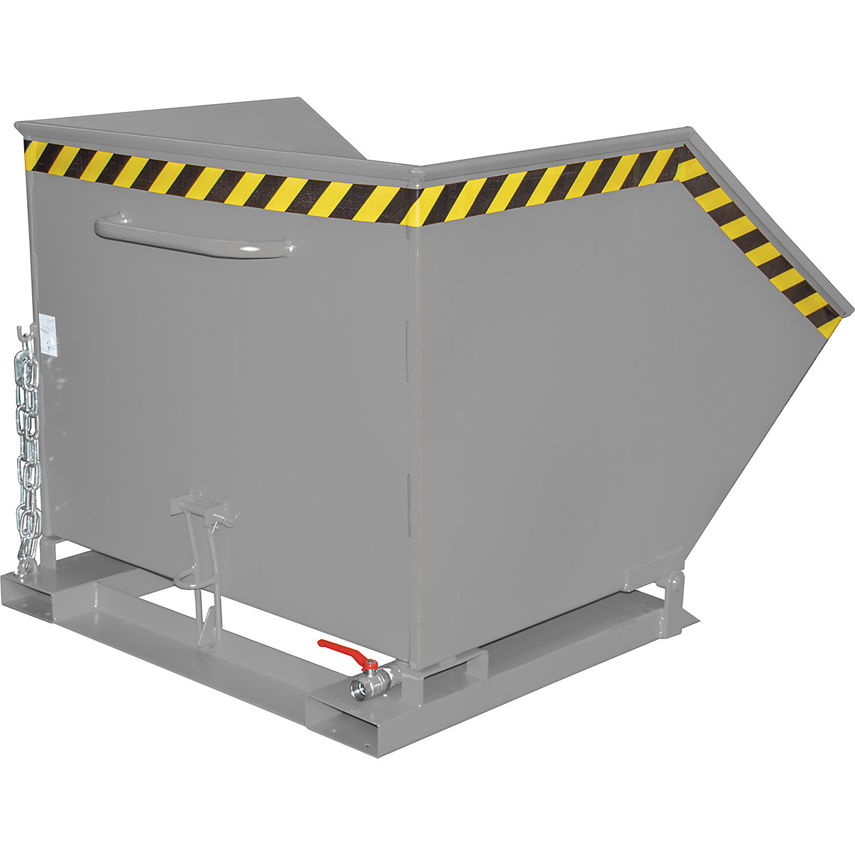 Späne-Kippmulde eurokraft pro, Volumen 1000 Liter, mausgrau-3