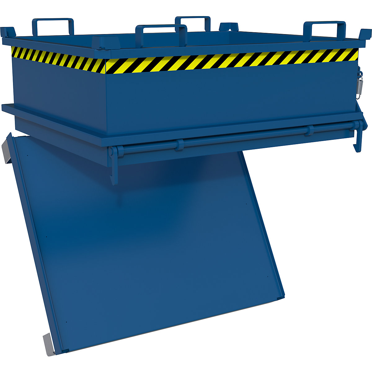 eurokraft pro Folding Bottom Container Gentian Blue RAL 5010 10