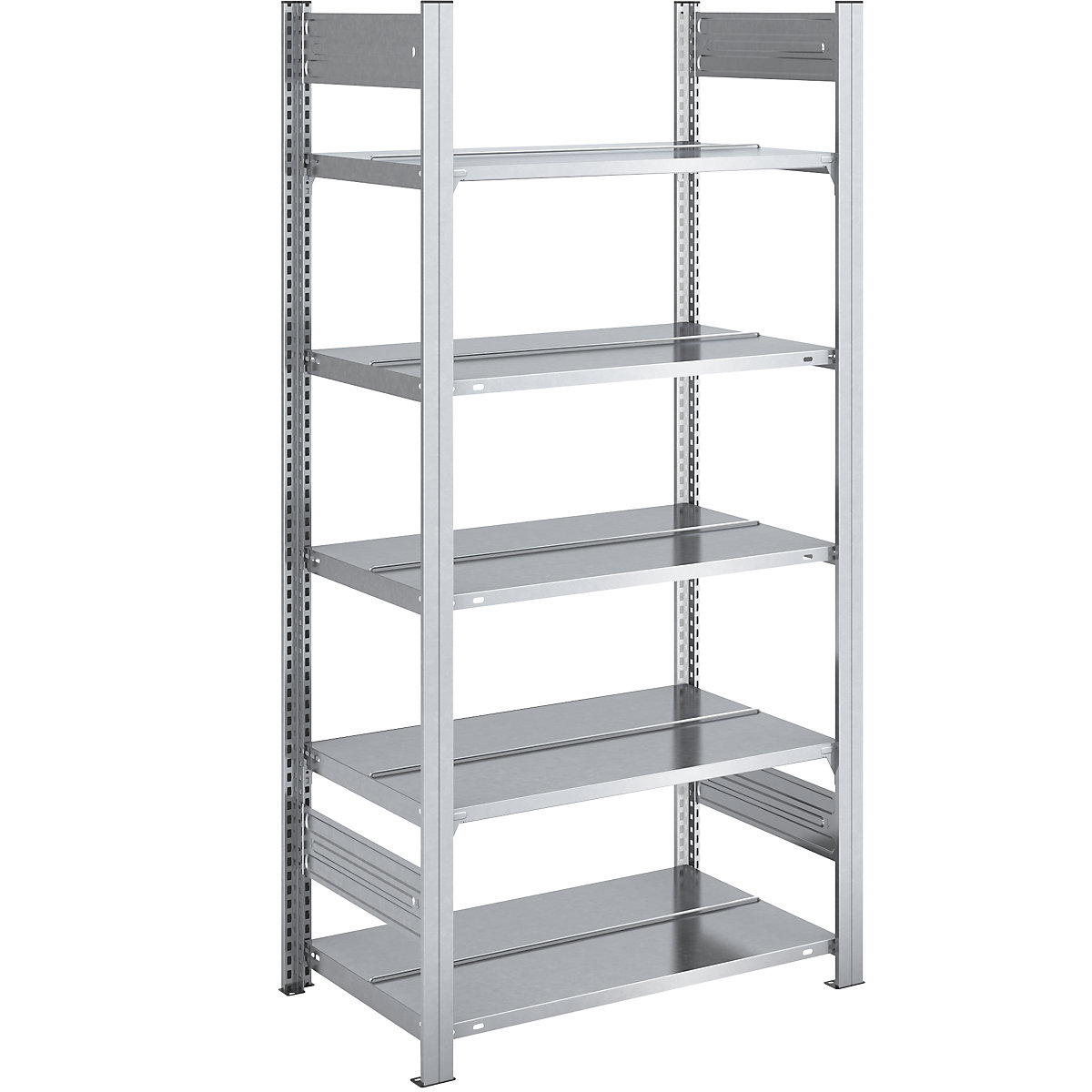 Akten-Steckregal, verzinkt hofe, Regalhöhe 1750 mm, doppelseitig, Grundregal, BxT 750 x 600 mm-14