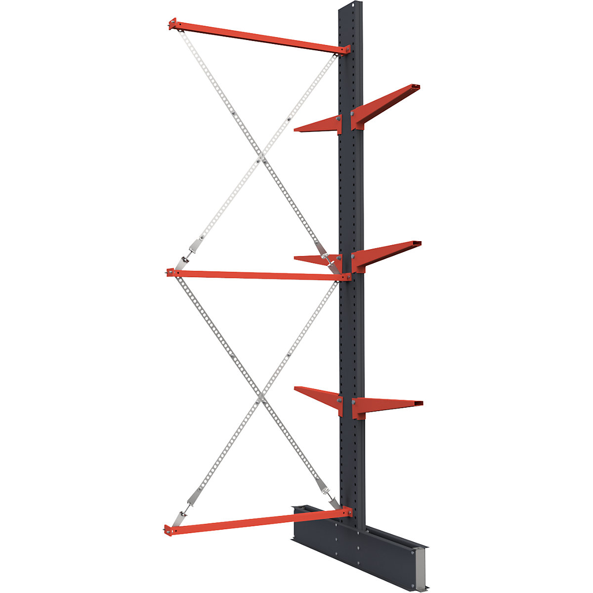 Kaiserkraft Attillo Cantilever Rack Gray/Orange 3500x2000mm 2