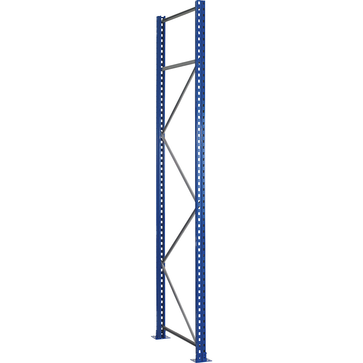 SCHULTE Pallet Racking End Frame Steel Traffic Blue 100x1100x4000 mm 3