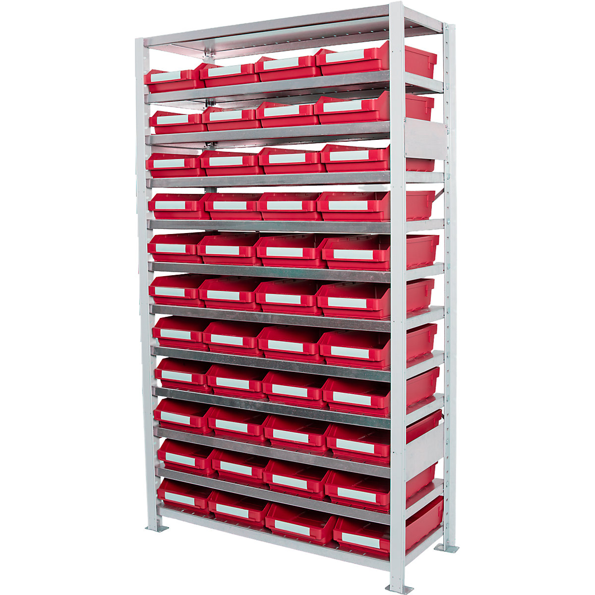 STEMO Steckregal Small Parts Shelving Red 100x30x179 cm 7