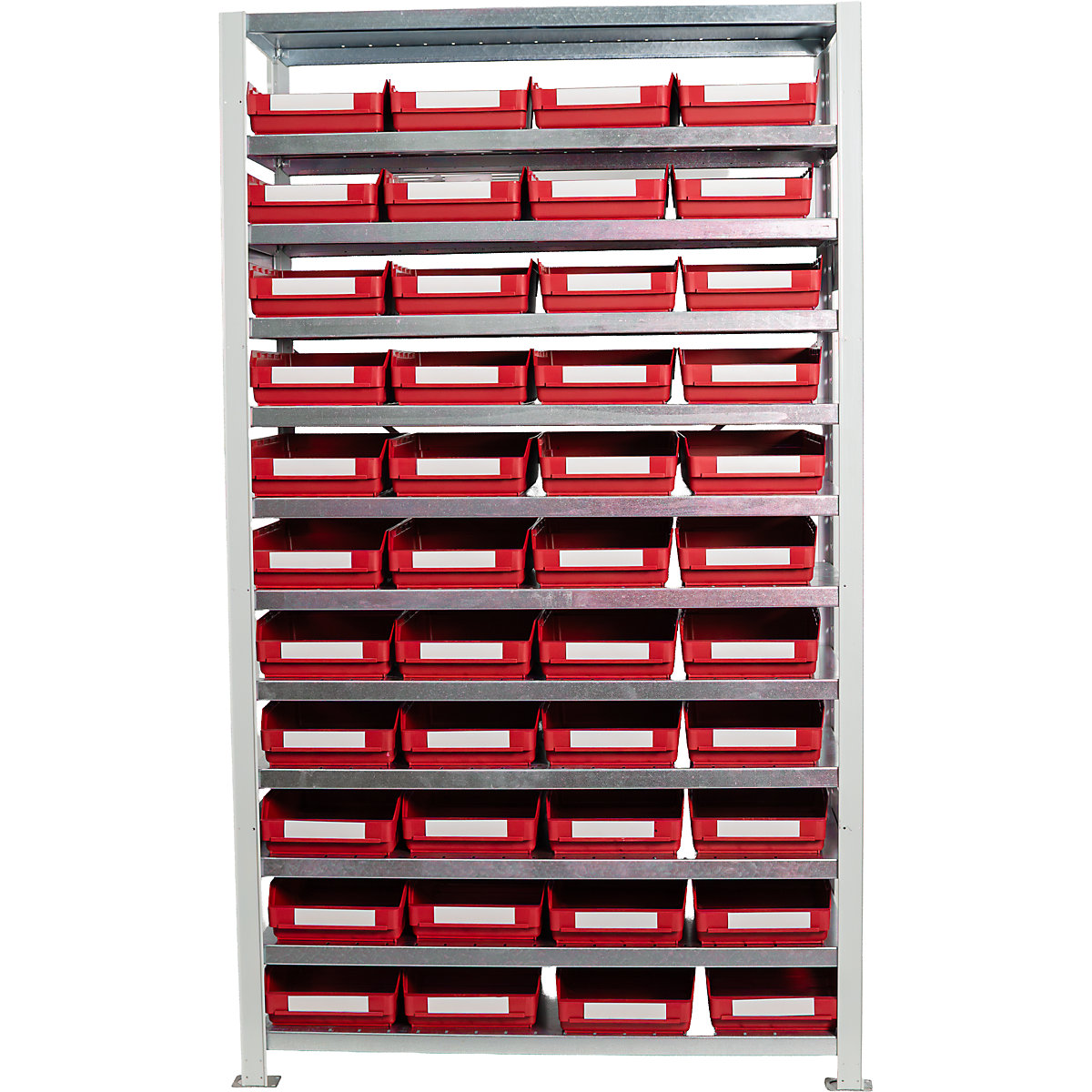 STEMO Steckregal Small Parts Shelving Red 100x30x179 cm 9