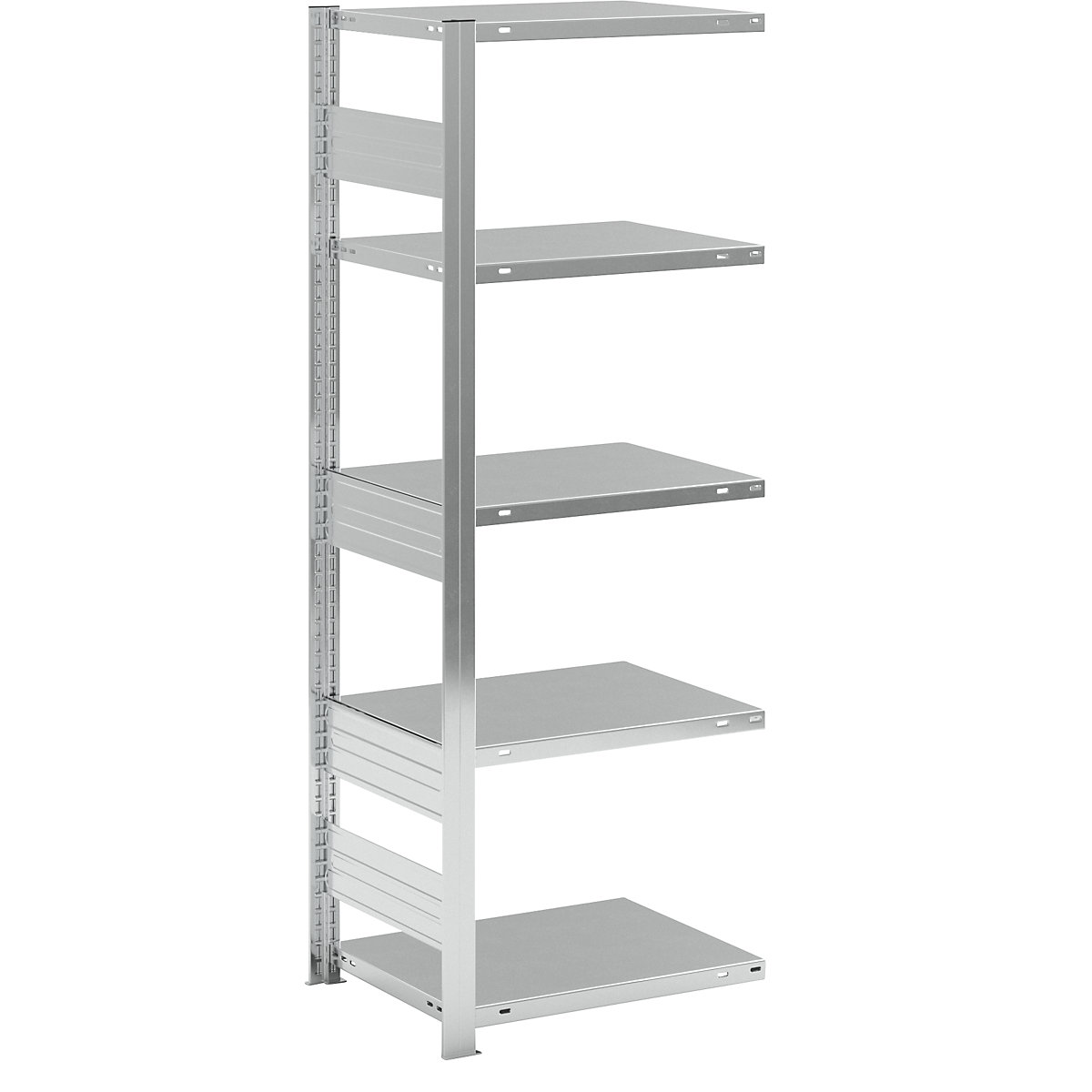 Schwerlast-Steckregal eurokraft pro, einseitig, HxBxT 2000 x 750 x 600 mm, verzinkt, Anbauregal-156