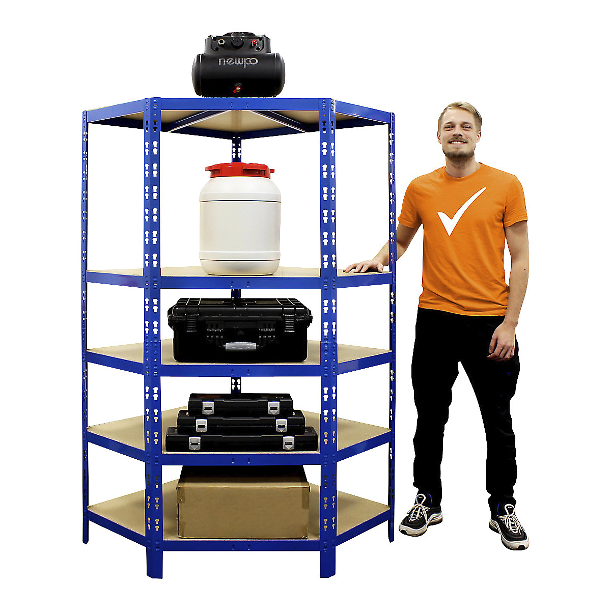 Schwerlastregal Eckelement (Produktabbildung 4)-3