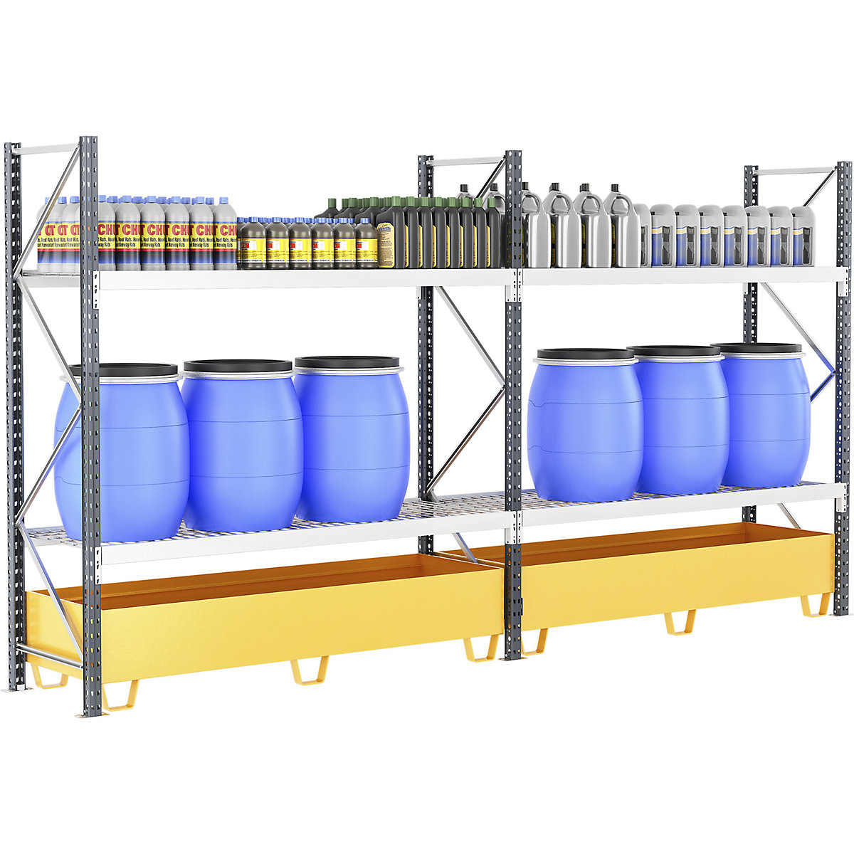 Weitspannregal mit Wanne (Produktabbildung 3)-2