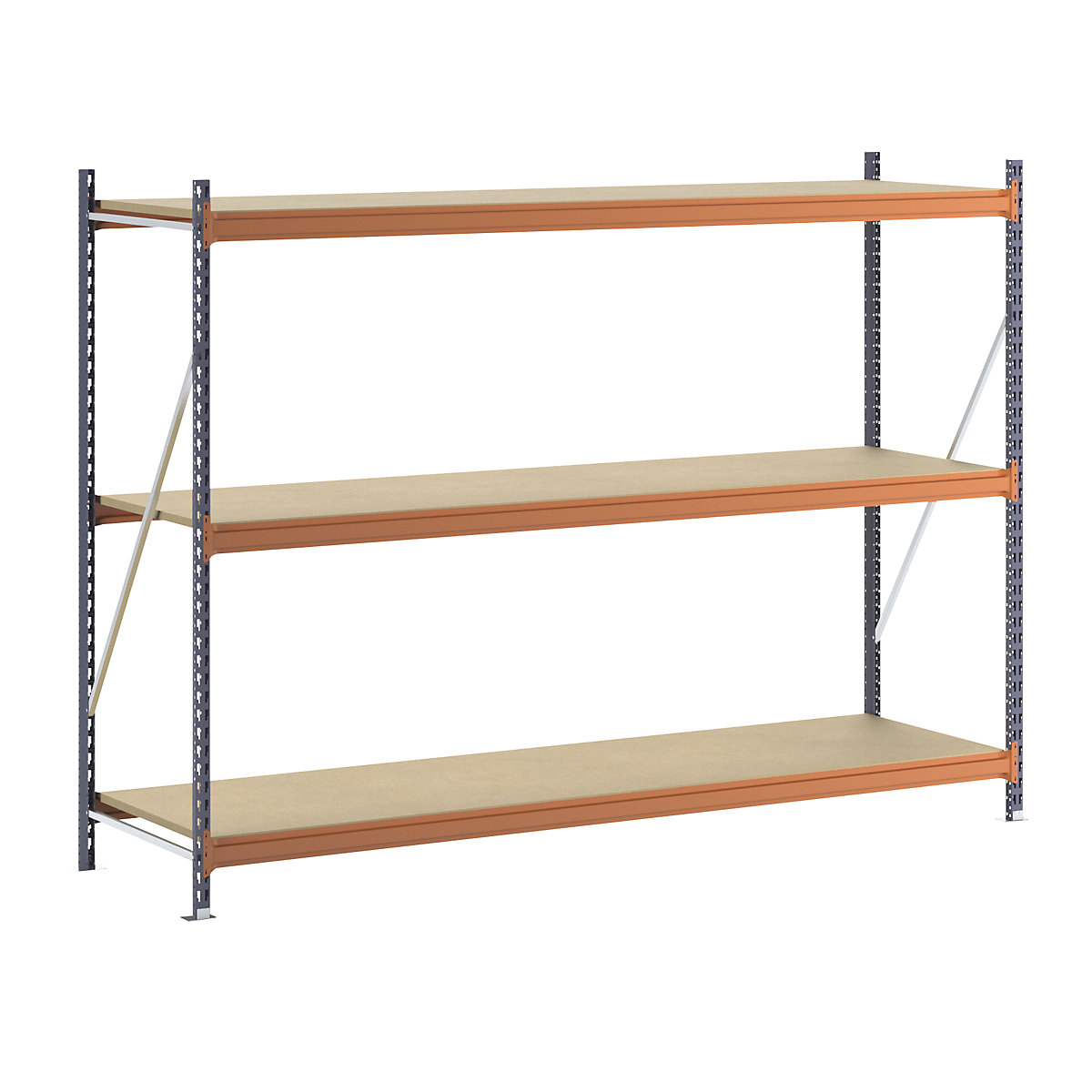 Weitspannregal, Feldlast 4000 kg, HxBxT 2000 x 2798 x 800 mm, Grundregal-8