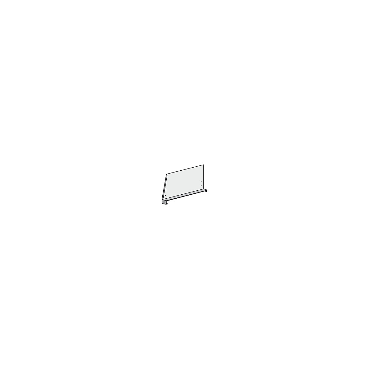 eurokraft pro System Shelf Divider Light Gray 30 cm 3