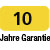 10 Jahre Gewährleistung. Auf Produkte, die mit diesem Symbol gekennzeichnet sind, gewähren wir eine Qualitätsgarantie auf Material und Verarbeitung für die Dauer von 10 Jahren ab Anlieferung.