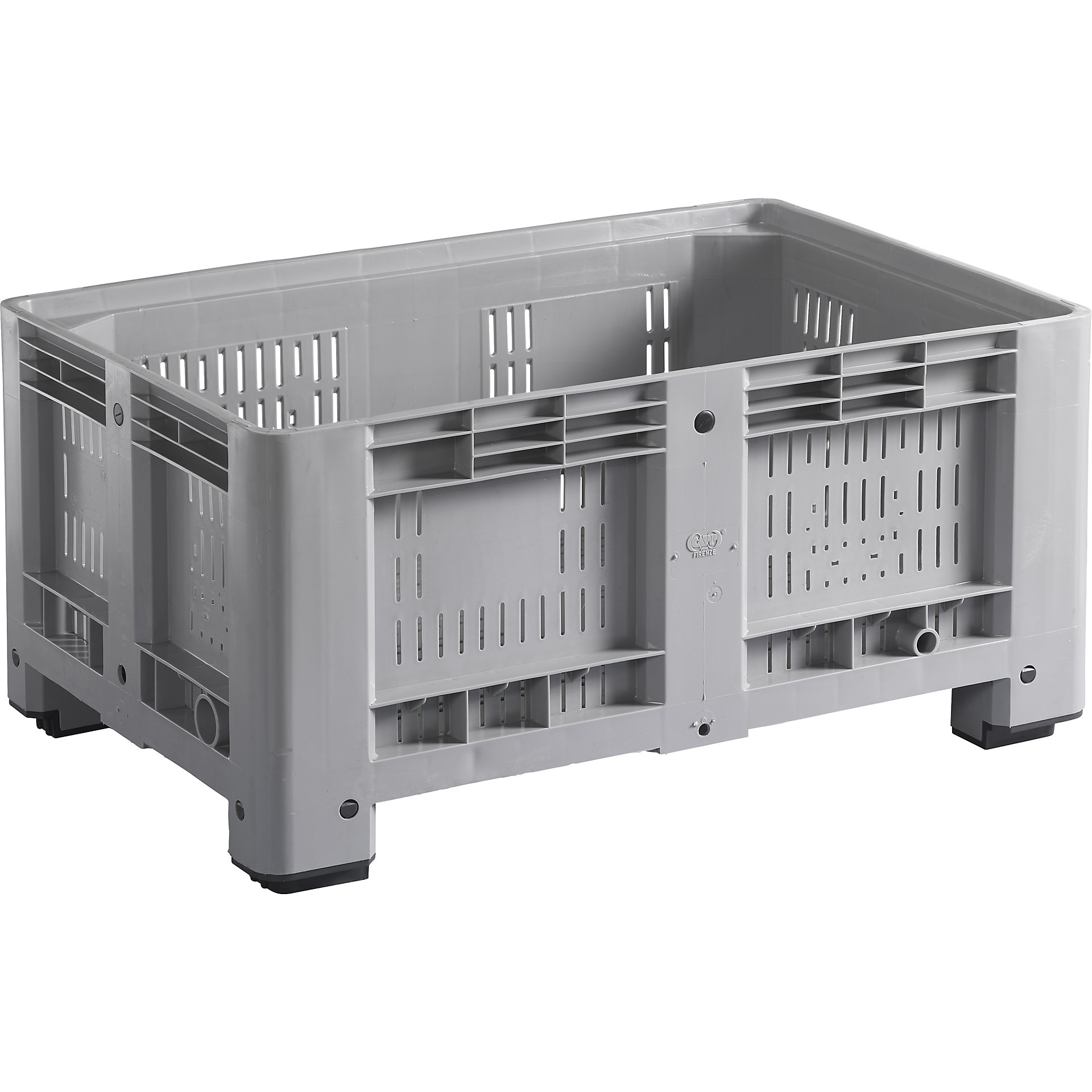 Gitterbox: niedrige Bauform, 1 Längswand halb abklappbar | gaerner